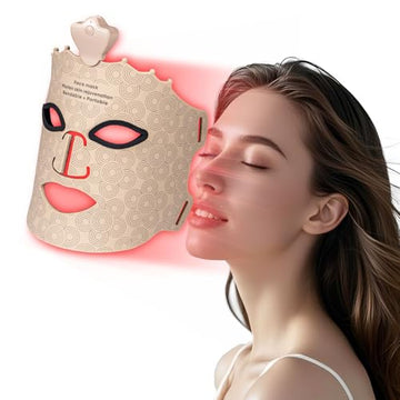 7 Colors Red Light Therapy Face Mask Gold