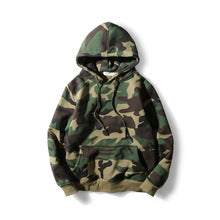 Mtmoiss Men Camouflage Long Sleeve Hoodie