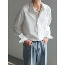 Load image into Gallery viewer, Mtmoiss Men&#39;s Pocket Design Long sleeve Shirt Outwear
