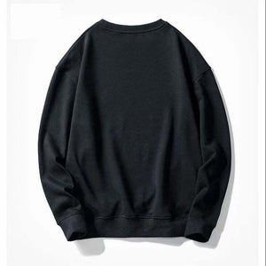 Mtmoiss Men's Lotues Round neck Long Sleeve Hoodie