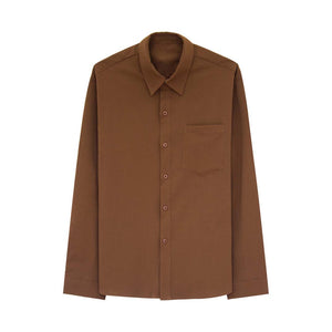 Mtmoiss Men's Pocket Design Long sleeve Shirt Outwear