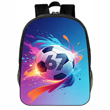 67 Backpacks Unisex football backpack for kids Style 9