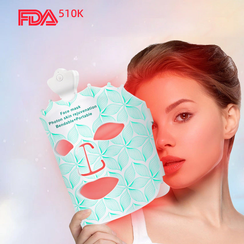 7 Colors Red Light Therapy Face Mask Green