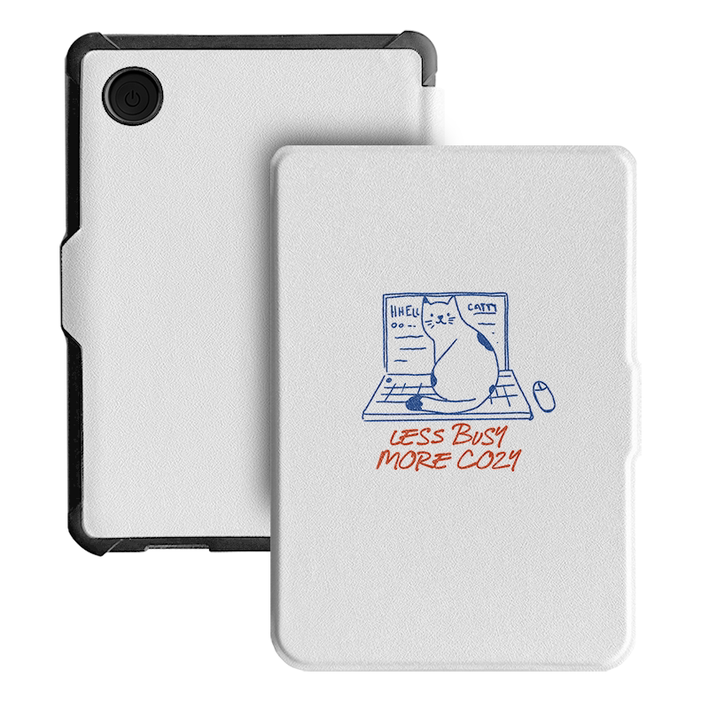 7 inch Cute Cats Magnetic Case For Kobo Libra-Less Busy Case