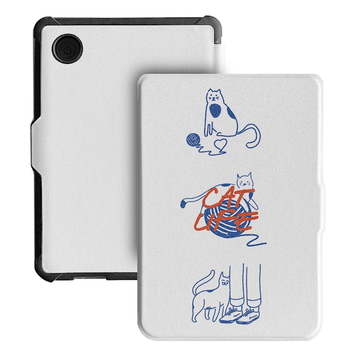 7 inch Cute Cats Magnetic Case For Kobo Libra-Cat Life Case