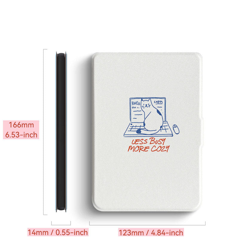 7 inch Cute Cats Magnetic Case For Kobo Libra-Moment Case