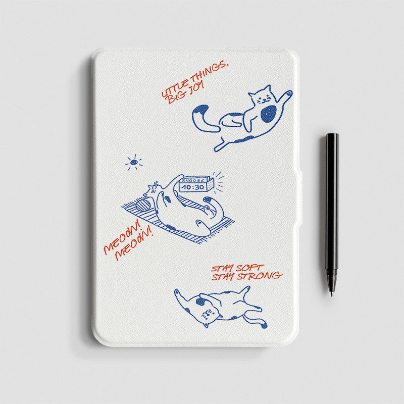 7 inch Cute Cats Magnetic Case For Kobo Libra-Moment Case