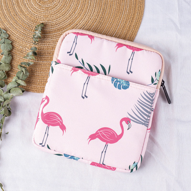 7 inch Ereader Sleeve Flamingos