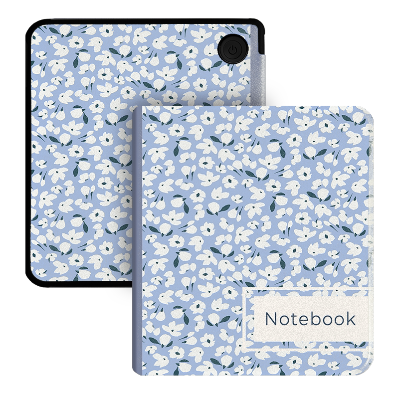 7 inch Flowers Magnetic Case For Kobo Libra