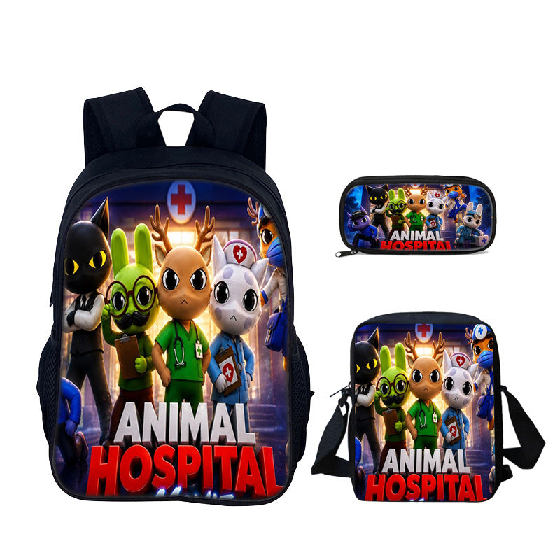 Animal Hospital Anomaly 3-Piece Kid Backpack Set style 21