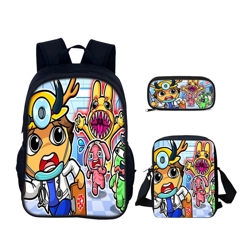 Animal Hospital Anomaly 3-Piece Kid Backpack Set style 19