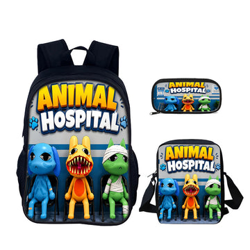 Animal Hospital Anomaly 3-Piece Kid Backpack Set style 15