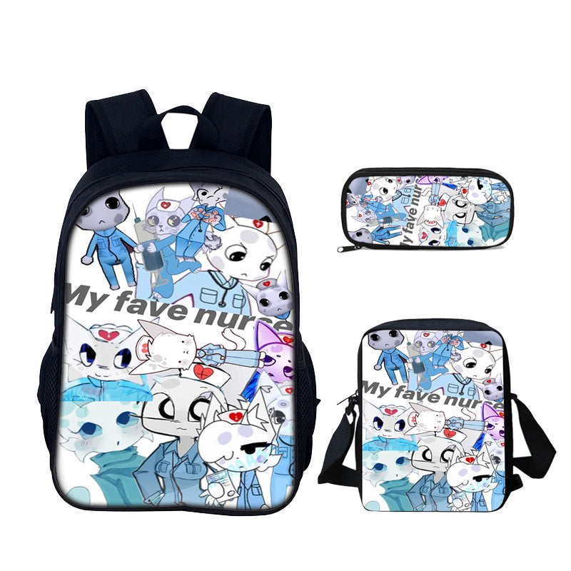 Animal Hospital Anomaly 3-Piece Kid Backpack Set style 12