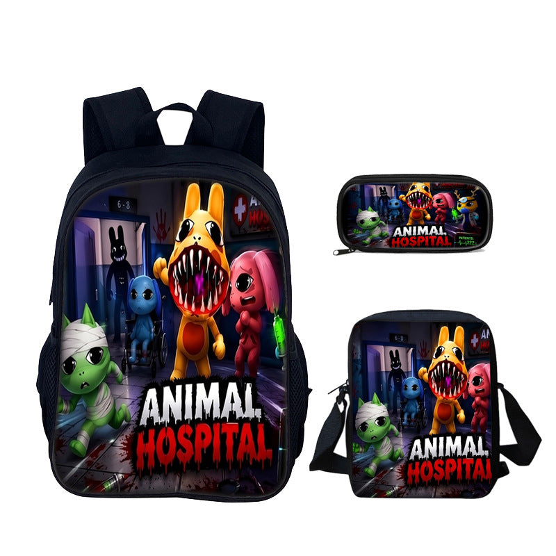 Animal Hospital Anomaly 3-Piece Kid Backpack Set style 9
