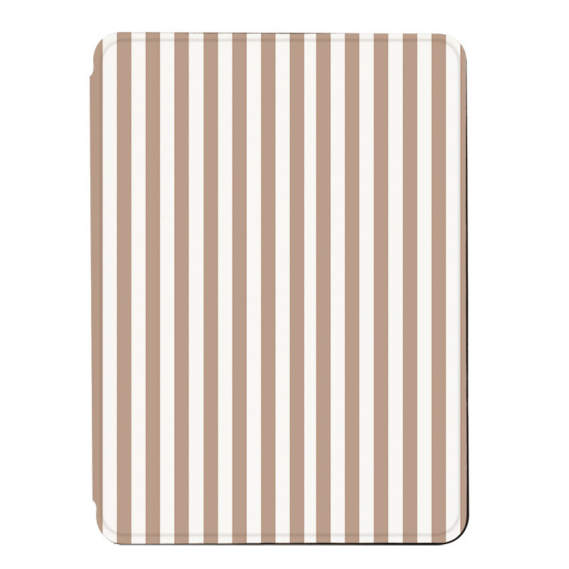 Apricot And White Stripes Case For Kindle Device