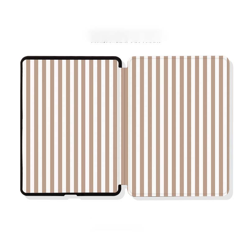 Apricot And White Stripes Case For Kindle Device