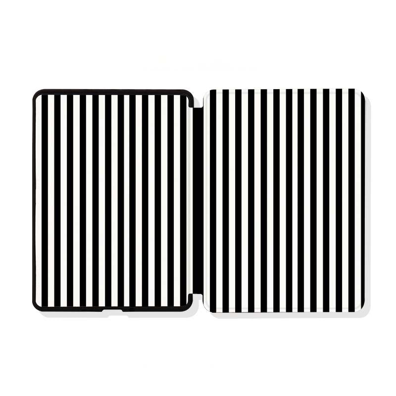 Black And White Stripes Case For Kindle Device