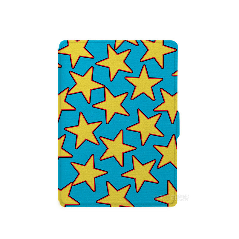 Blue Star Print Kindle Case