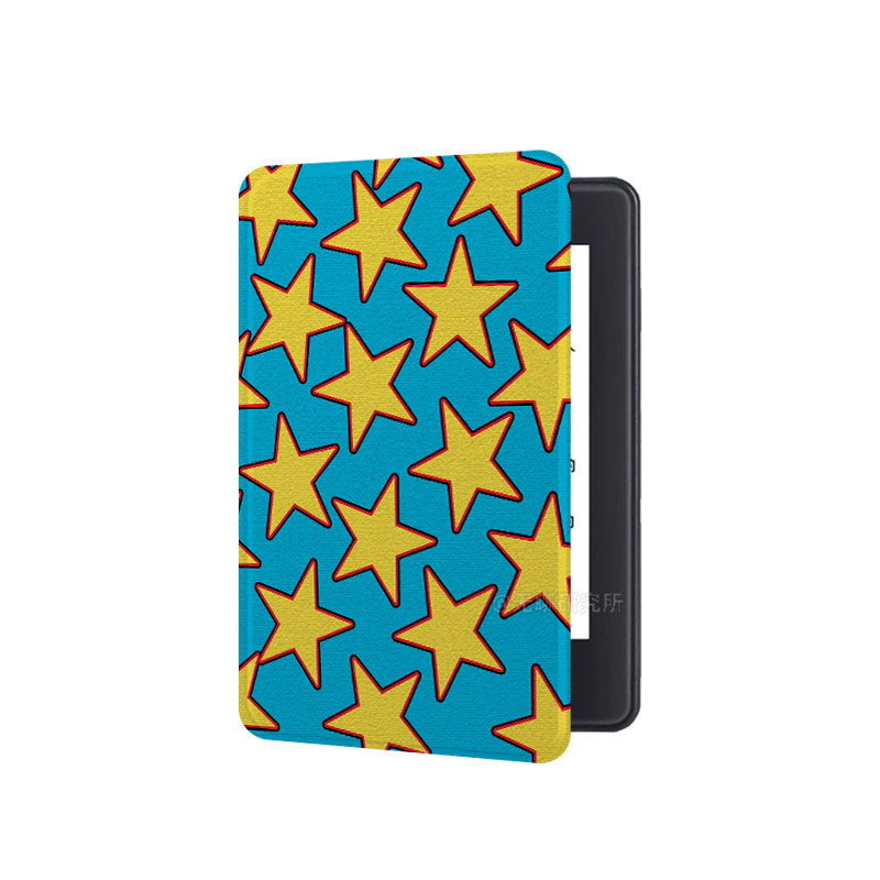 Blue Star Print Kindle Case