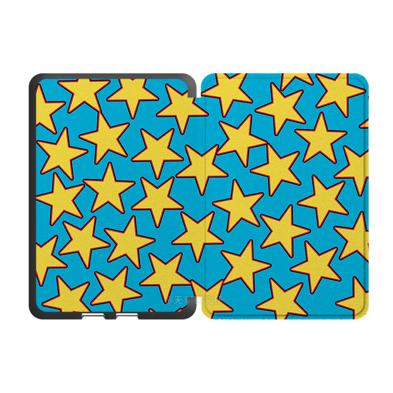 Blue Star Print Kindle Case