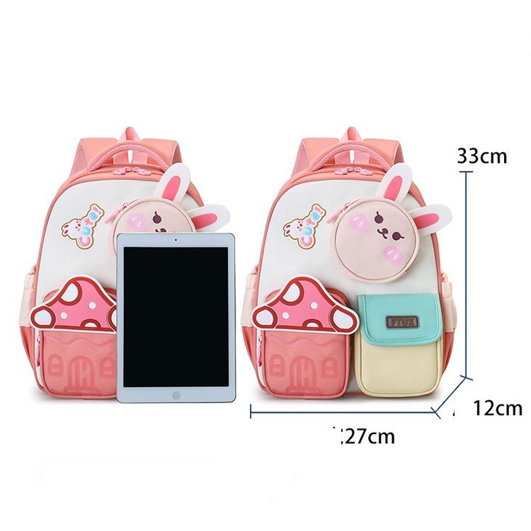 Cute Bunny Preschool Backpack Navy