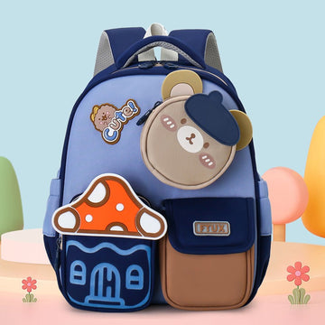 Cute Bunny Preschool Backpack Navy