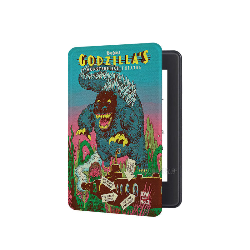 Godzilla Print Kindle Case-Green