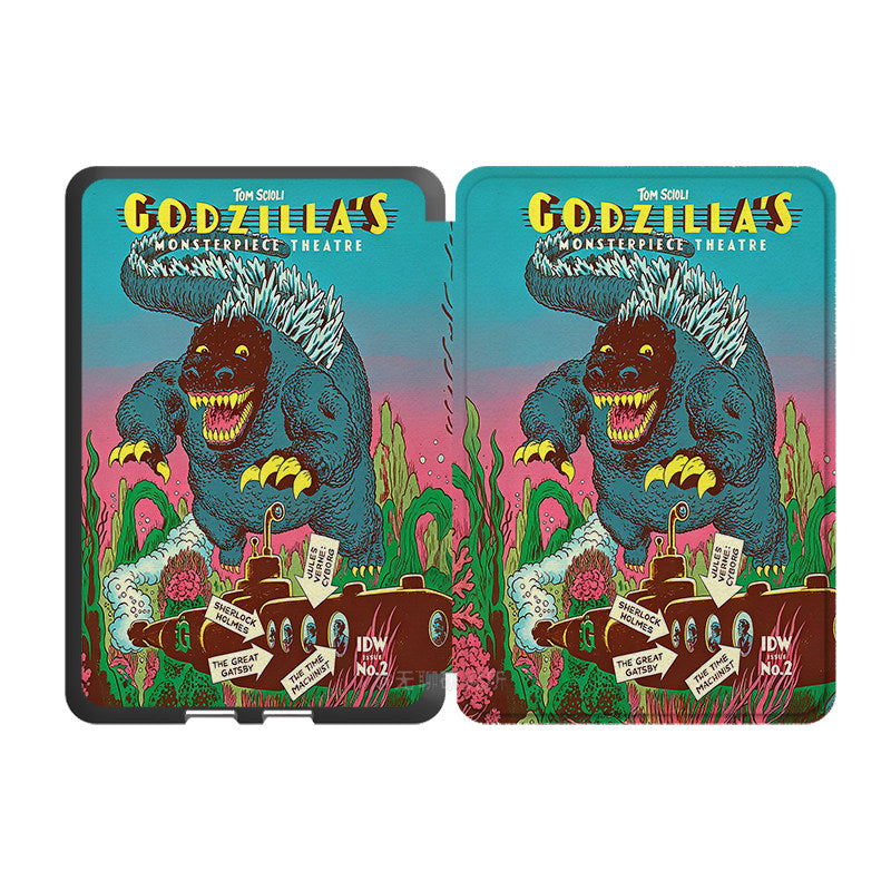 Godzilla Print Kindle Case-Green