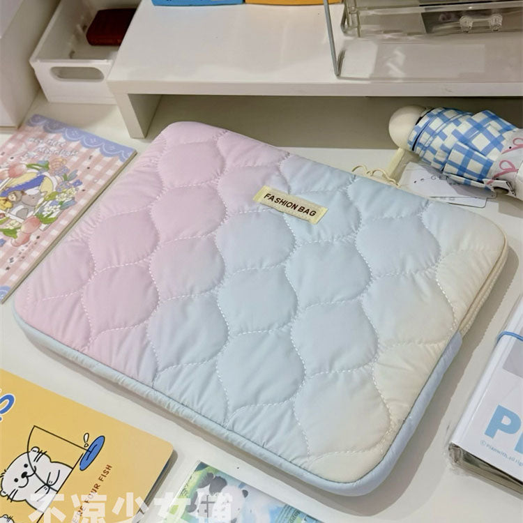 Gradient Rainbow Pink Sleeve For 11-inch Tablet