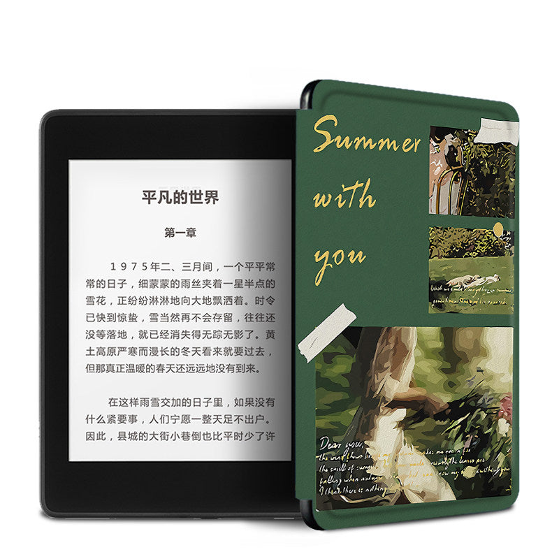 Green Case For Kindle-Summer With You