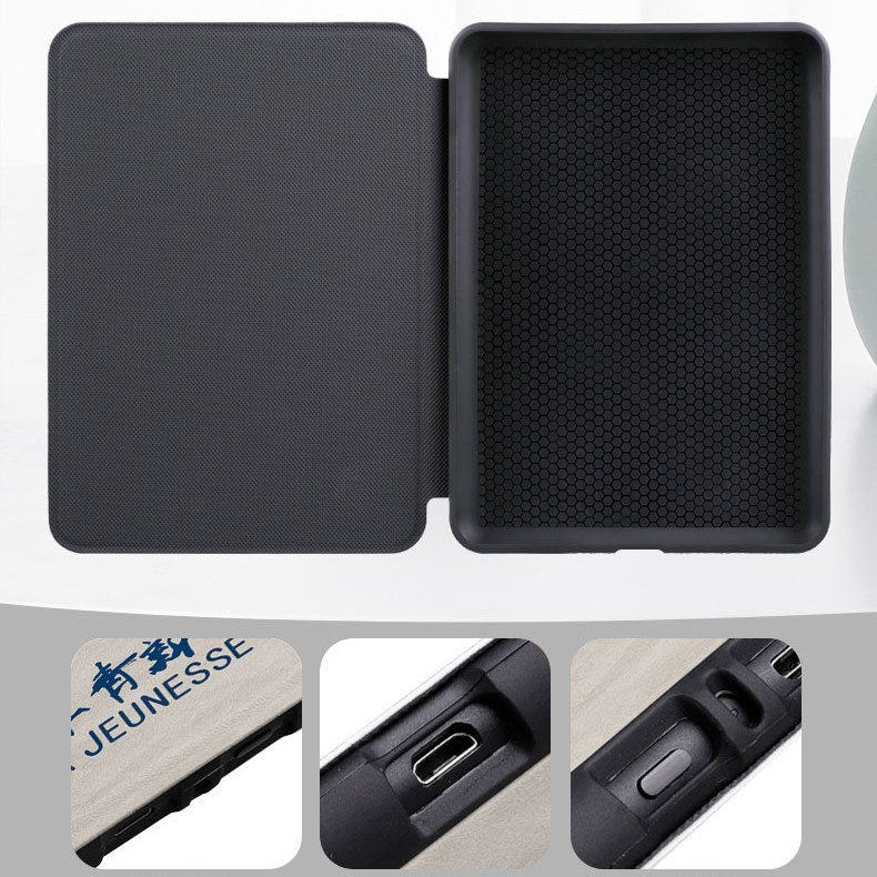 Magnetic Handheld Protective Case For Kobo eReader-Blush Swan Garden
