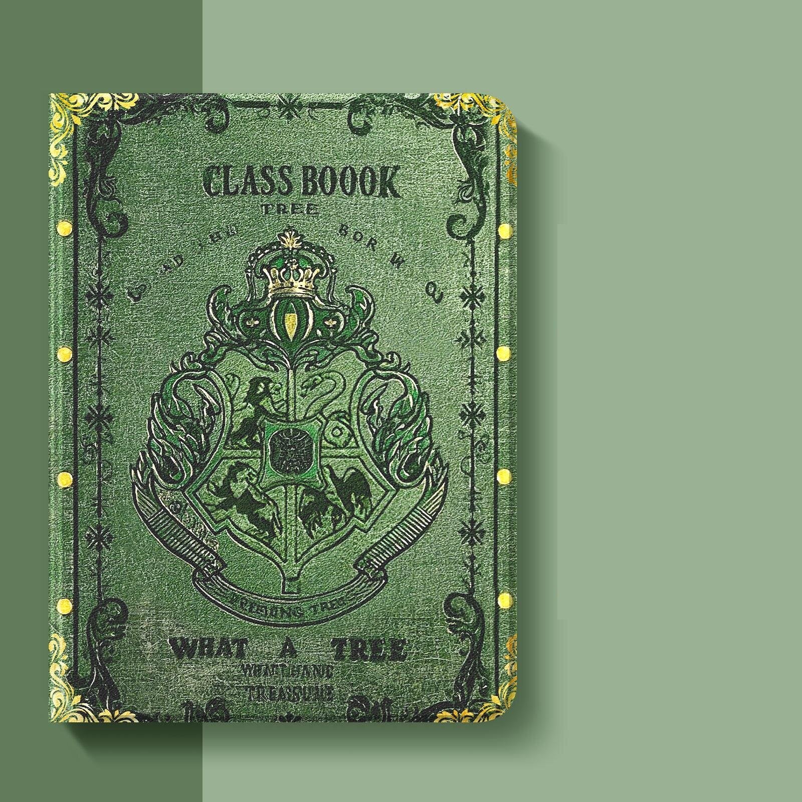 Harry Potter Tablet Case With Pen Holder Class Book Green