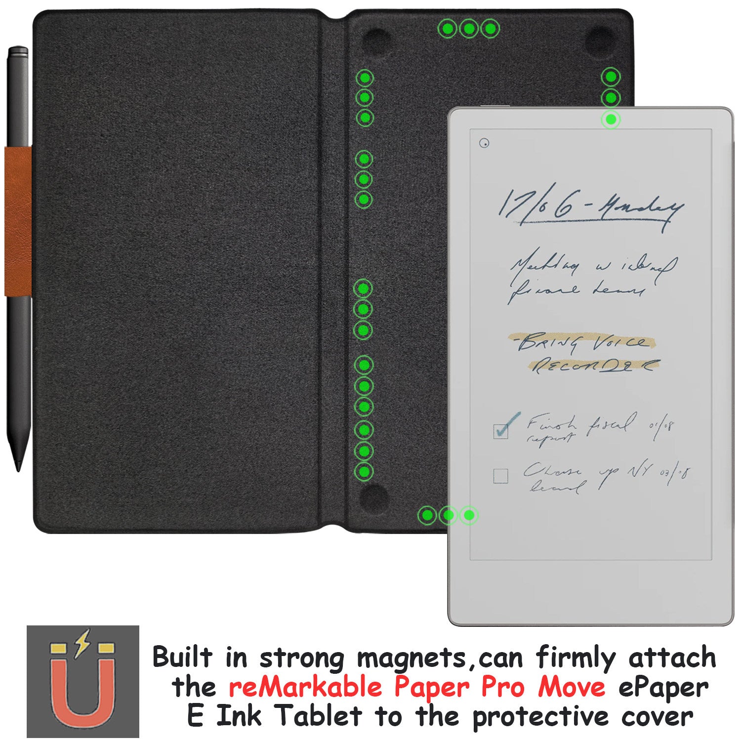 Magnetic Case for reMarkable Paper Pro Move - MTMoiss