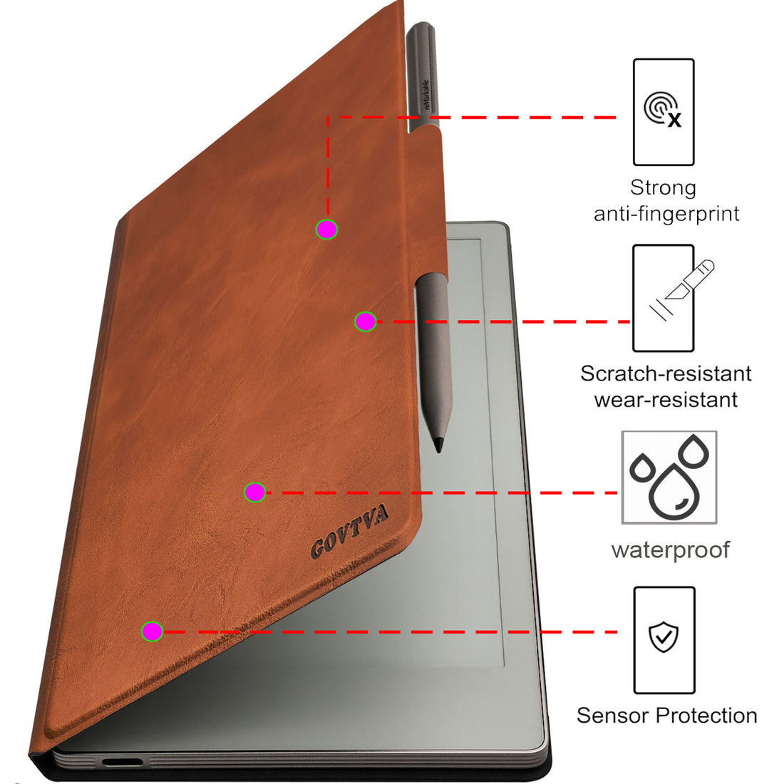 Magnetic Case for reMarkable Paper Pro Move - MTMoiss