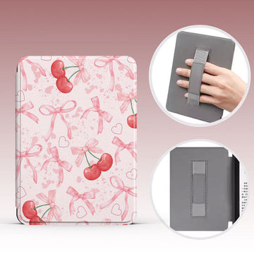 Magnetic Handheld Protective Case For Kobo eReader-Blush Swan Garden