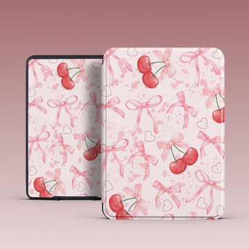 Magnetic Handheld Protective Case For Kobo eReader-Blush Swan Garden