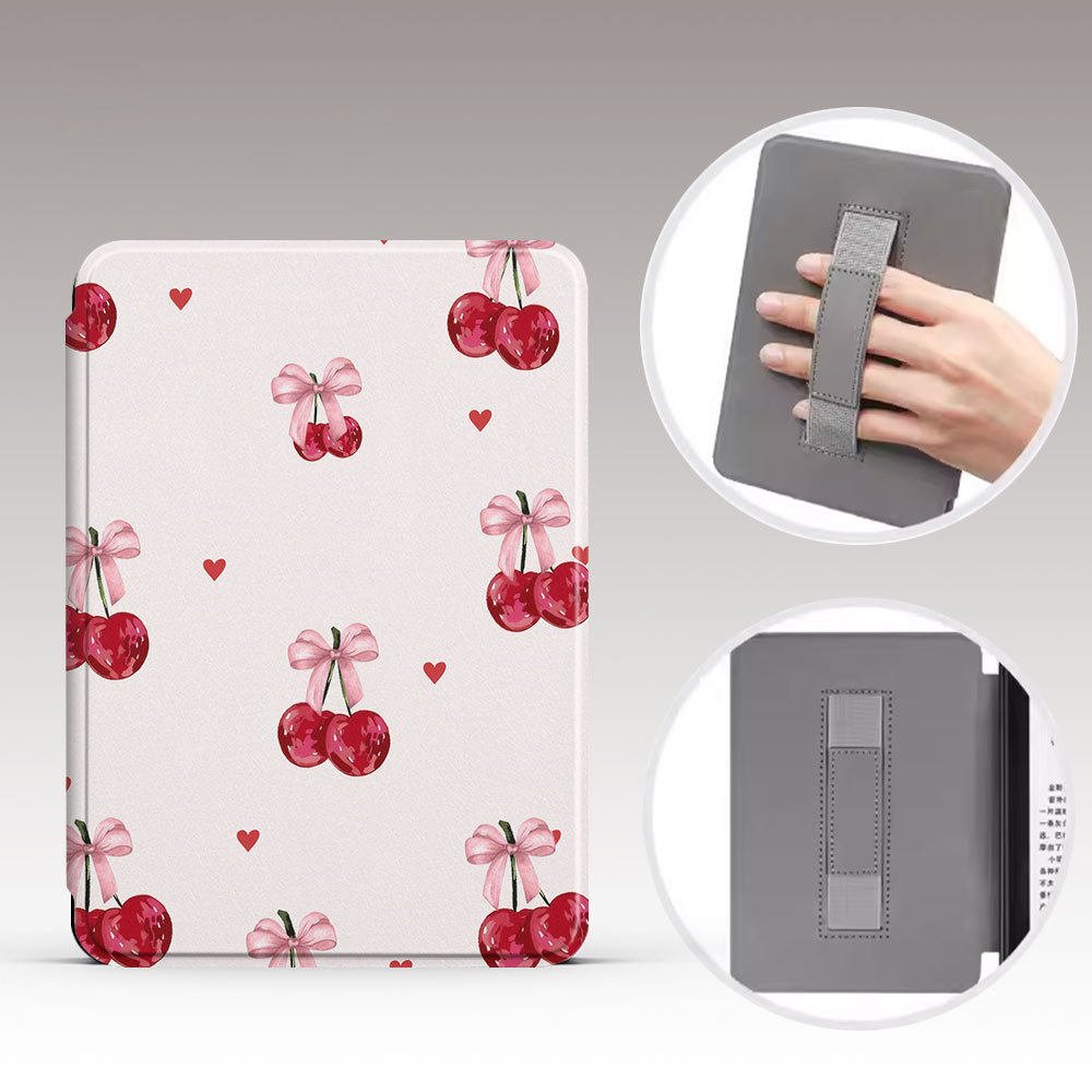 Magnetic Handheld Protective Case For Kobo eReader-Cherry Blossom Bliss
