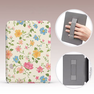 Magnetic Handheld Protective Case For Kobo eReader-Spring Meadow Bloom