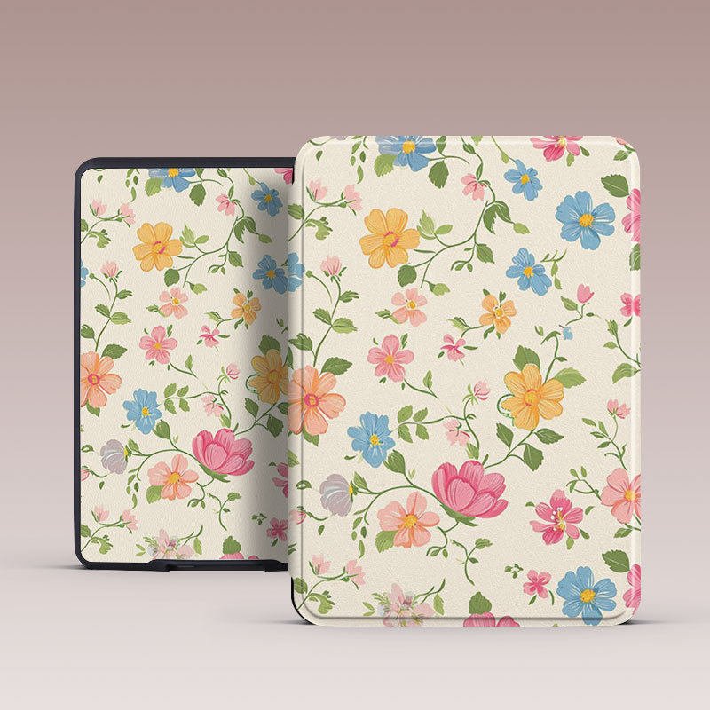 Magnetic Handheld Protective Case For Kobo eReader-Spring Meadow Bloom