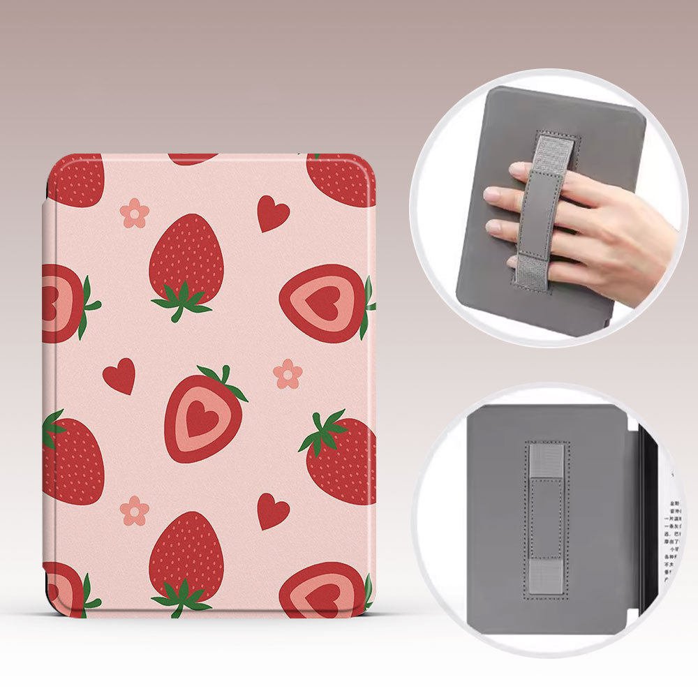 Magnetic Handheld Protective Case For Kobo eReader-Strawberry Delight