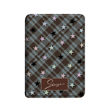 Plaid Star Handheld Cover For Kindle