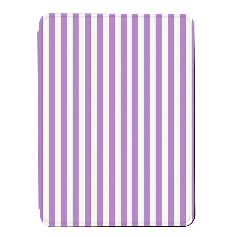 Purple And White Stripes Case For Kindle Device
