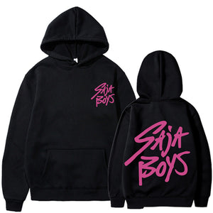 Mtmoiss Unisex Saja Boys Letter Prined Long Sleeve Hoodie