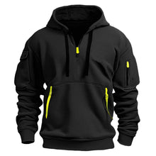 Load image into Gallery viewer, Mtmoiss Men Multi- pockets Design Long Sleeve Hoodie
