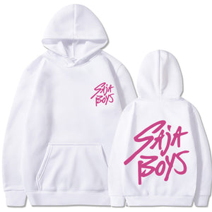 Mtmoiss Unisex Saja Boys Letter Prined Long Sleeve Hoodie