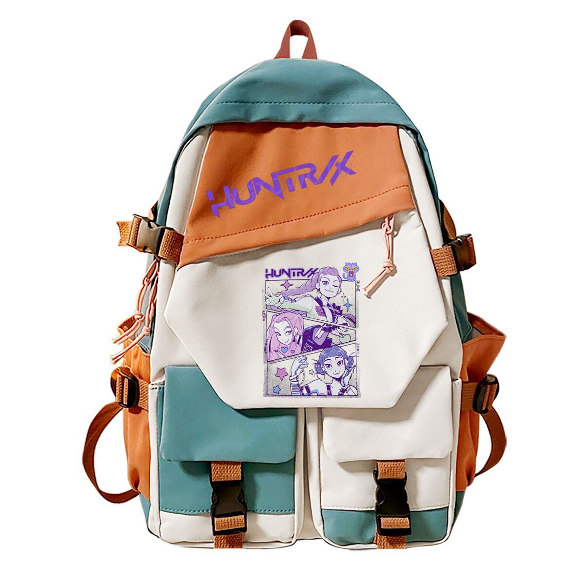 Kpop Letter printed green Backpack Back to school Backpacks