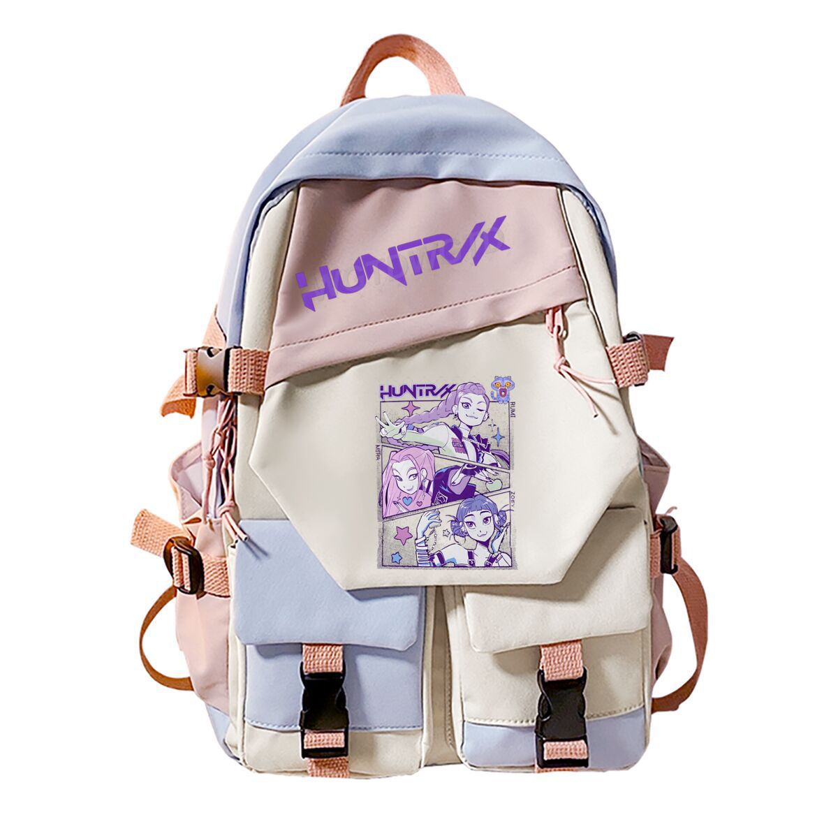 Kpop Letter printed Pink Backpack Back to school Backpacks