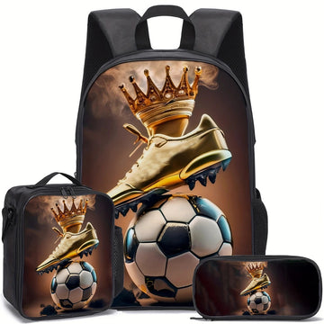 Football Printed Backpacks 3D school Backpacks style 2