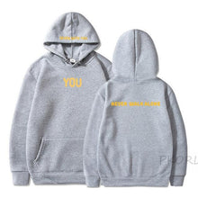 Load image into Gallery viewer, Mtmoiss Men You Never Walk Alone Printed Long Sleeve Hoodie

