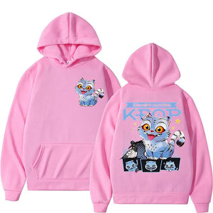 Mtmoiss Unisex Demon Hunters Tiger Printed Long Sleeve Hoodies